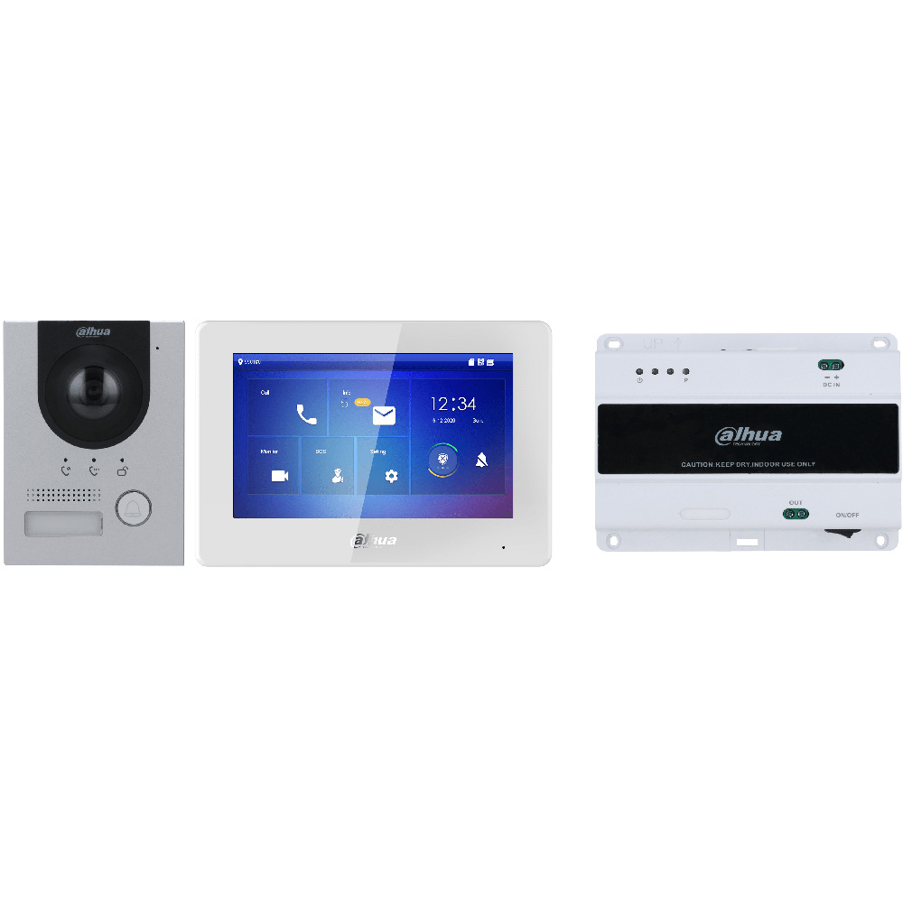 Dahua 2-Draht AP-Set - Videogegensprechanlage, DHI-KTD01L(S)-1