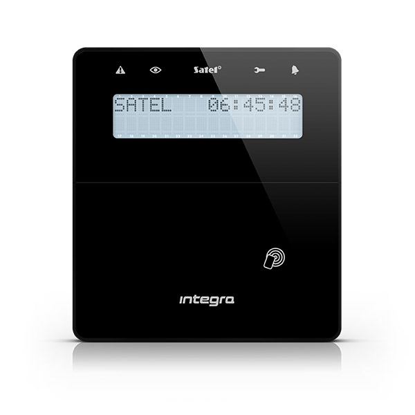 Satel Integra Bedienteil mit Leser, schwarz, INT-KLFR-B