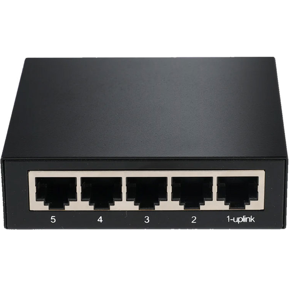 Witek Gigabit-Ethernet-Switch, 5 Ports, 250m, Desktop, Wandmontage-2