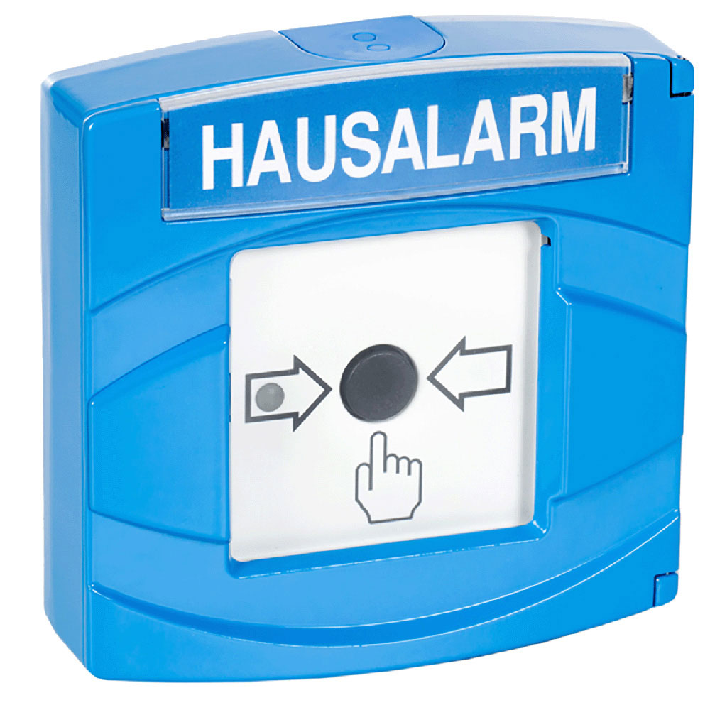 Aritech Druckknopfmelder "Hausalarm", blau, Vds-1
