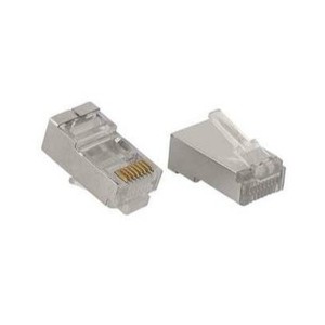 RJ45 Modularstecker ungeschirmt f. CAT5, 8 polig, m. Knickschutz