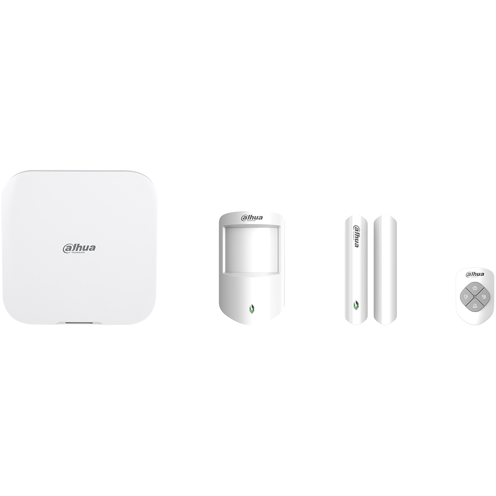 Dahua Funk-Alarmzentralen-Set, 150 ML, 868,0 - 868,6 Mhz, Bewegungsmelder, Türkontakt, Handsender, weiß-2