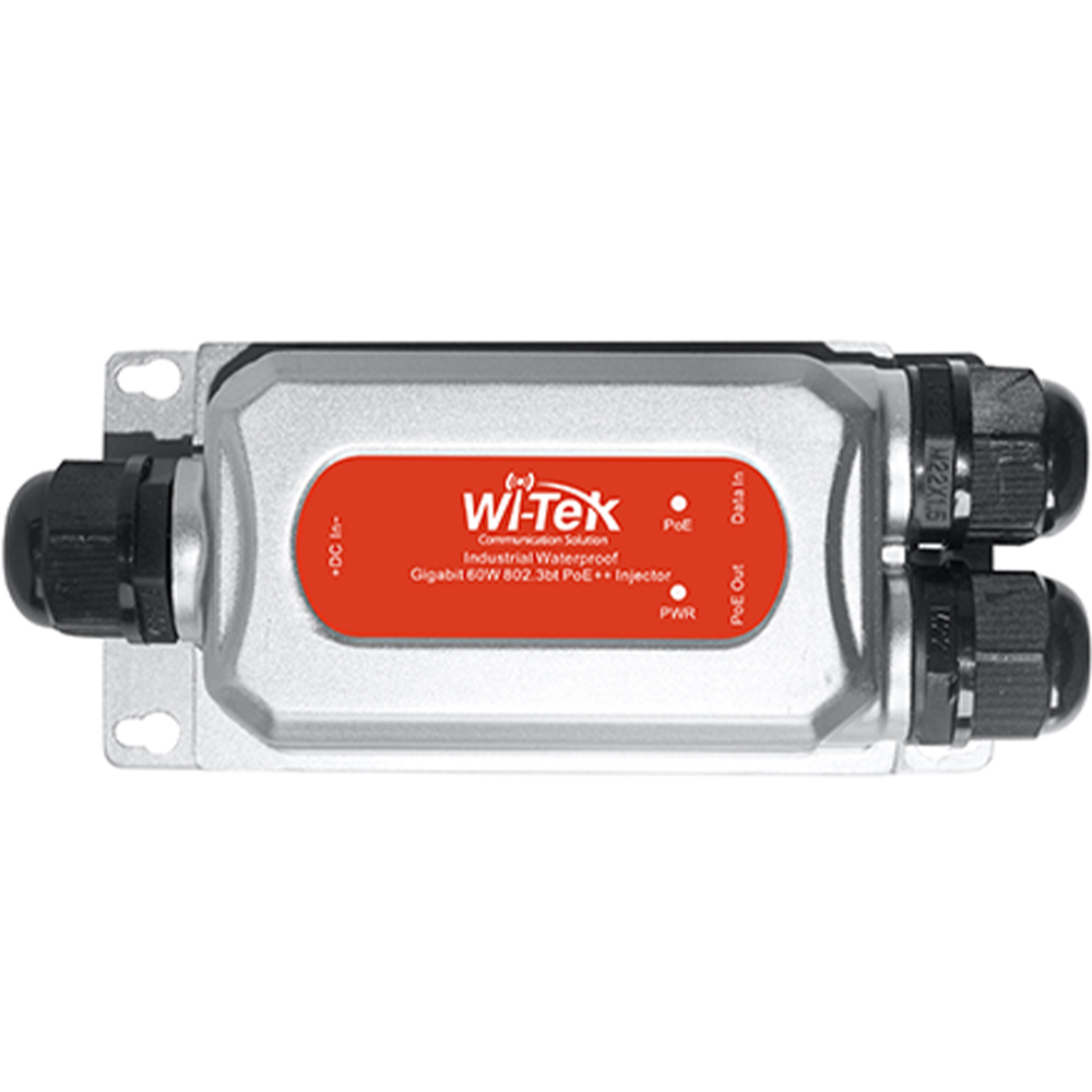 Wi-Tek PoE-Injektor, 2 Ports, 60 W, silber, Desktop, Wand-2