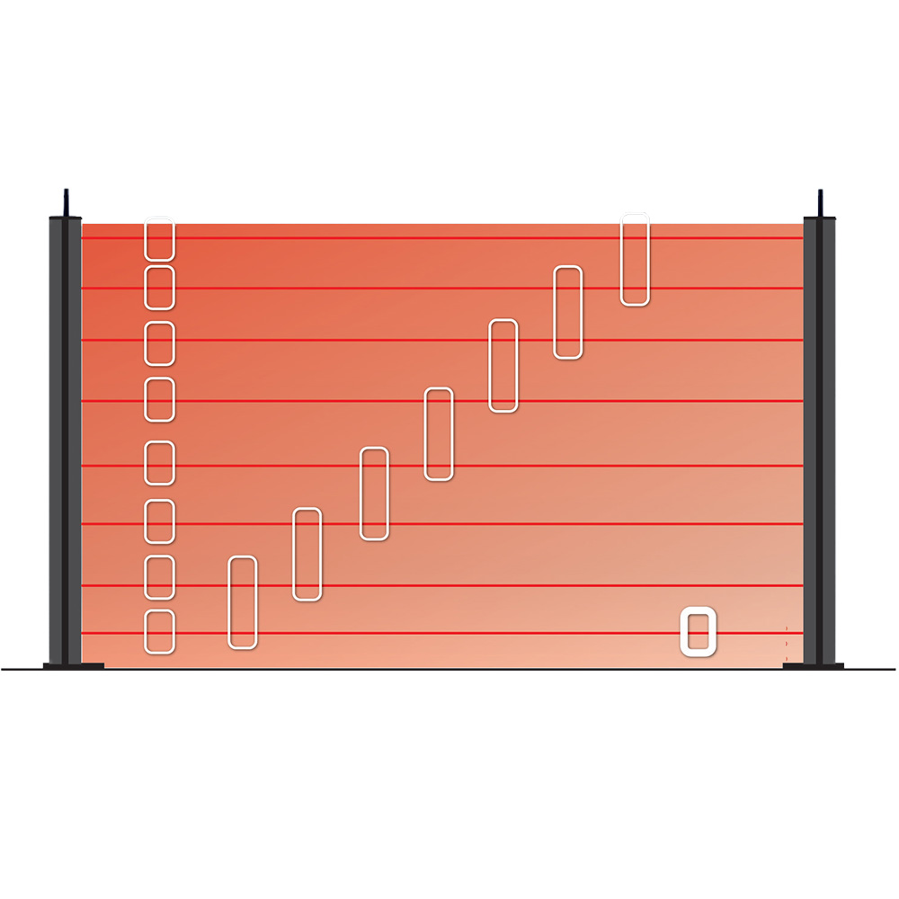Aritech Lichtschrankenpaar, 100m, 4 Strahlen, Heizung, IP44, schwarz-2
