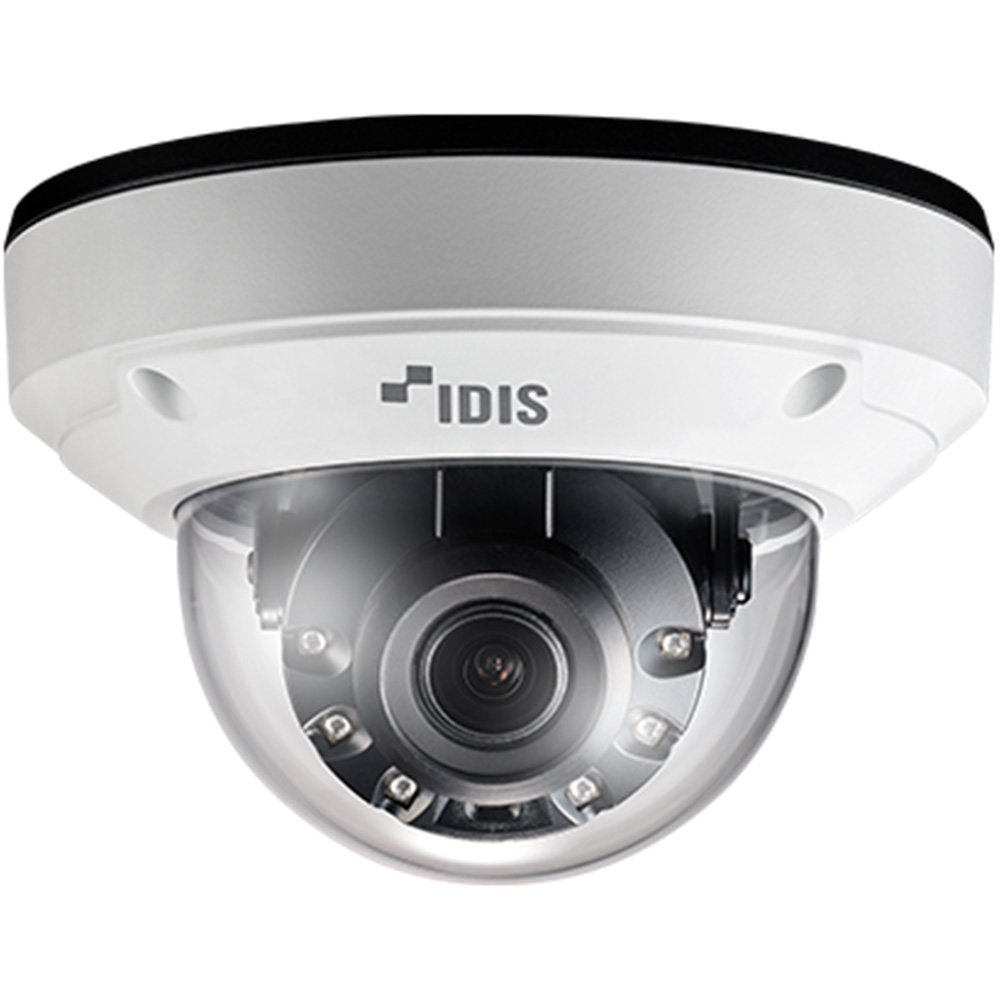 IDIS IP-Dome-Kamera 5MP, 2,7-13,5mm Motorzoom, IR40m, NDAA-1