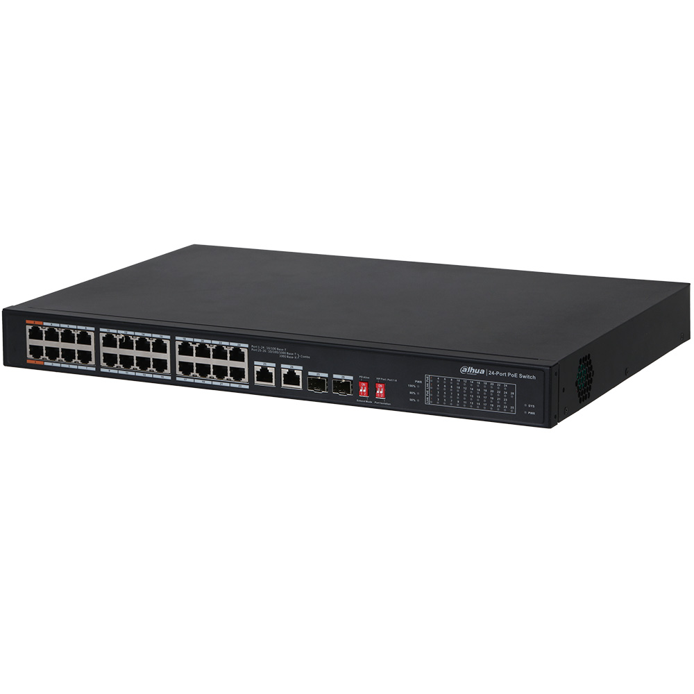 Dahua Switch, 26 Ports, 24 PoE, unmanaged-3
