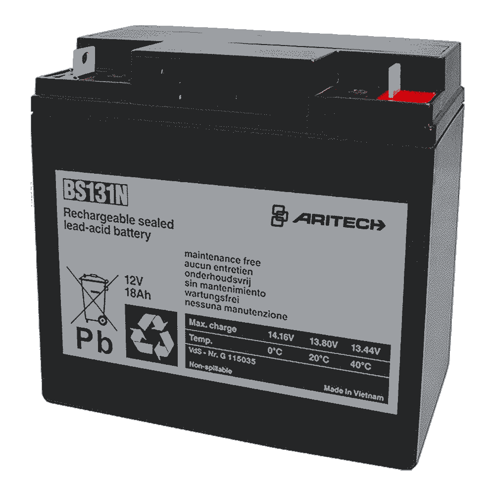 Aritech Akku 12 Volt/18 AH, Blei-Akku, VdS-1