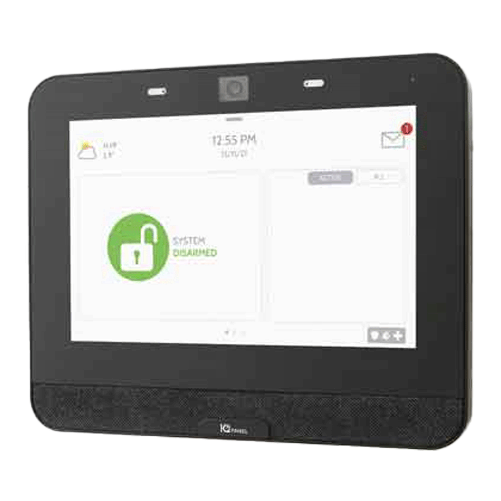 Qolsys IQ4 Funk-Alarmzentrale, schwarz, 7“ Touchscreen, kompatibel mit PowerG-4