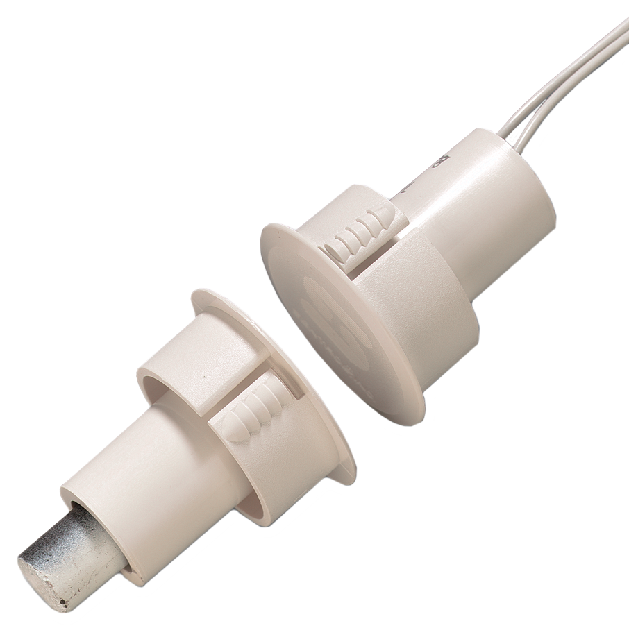 Aritech Magnetkontakt, verdrahtet, Unterputzmontage, weiß