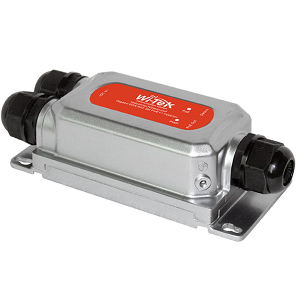 Witek PoE-Extender, 2 PoE out, 1 PoE in, Desktop, Wand-2