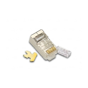 RJ45 Modularstecker geschirmt f. CAT6/CAT7, 8 polig, m. Knickschutz